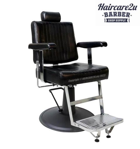 Royal Kingston K-521-I Black Base All Purpose Hydraulic Recline Barber Chair (Black)