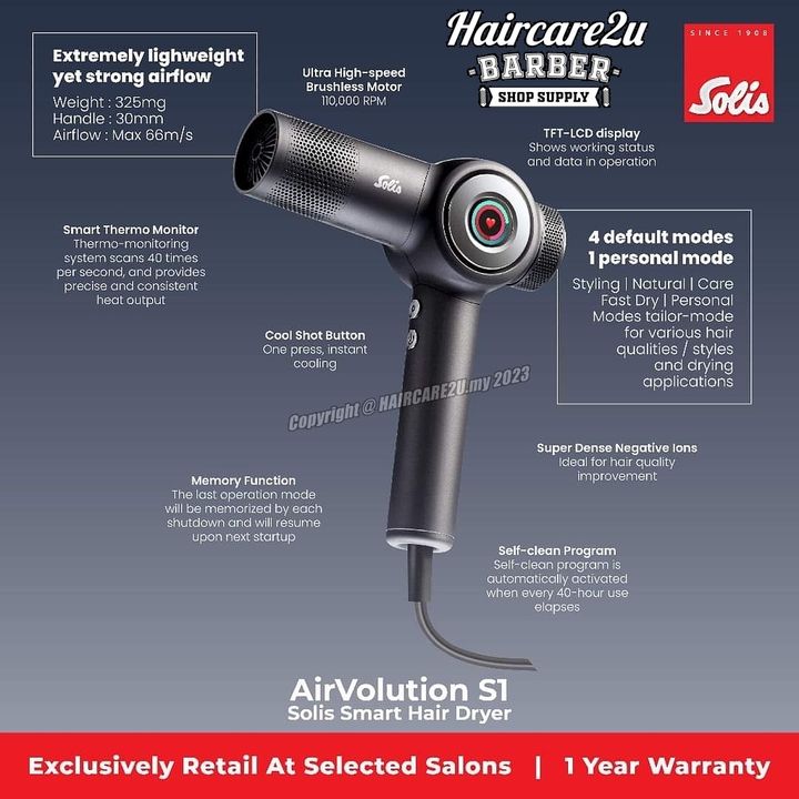Solis 930 Pro Smart AIRVOLUTION S1 Hair Dryer 2