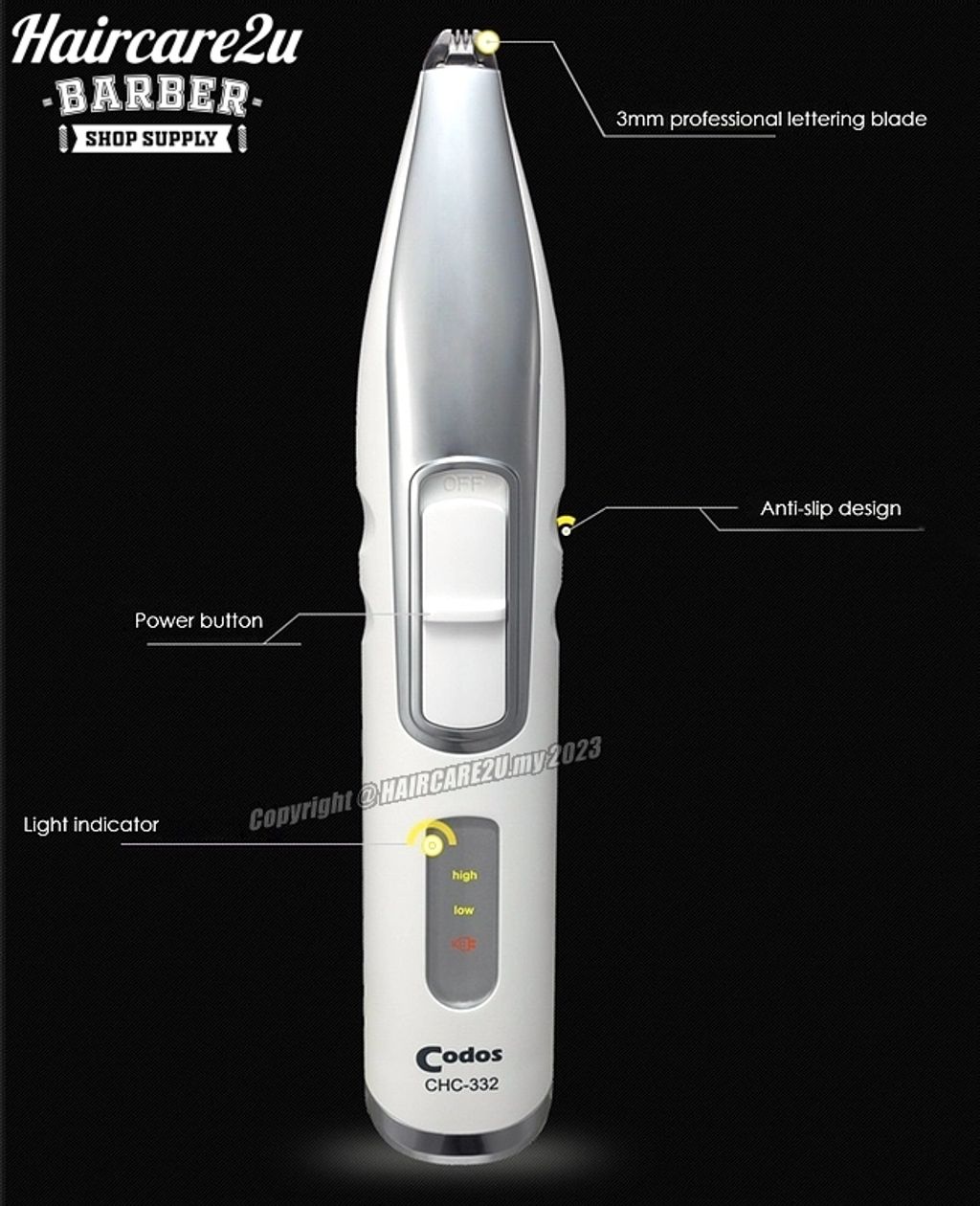 Codos CHC-332 Tattoo Styling Trimmer 4