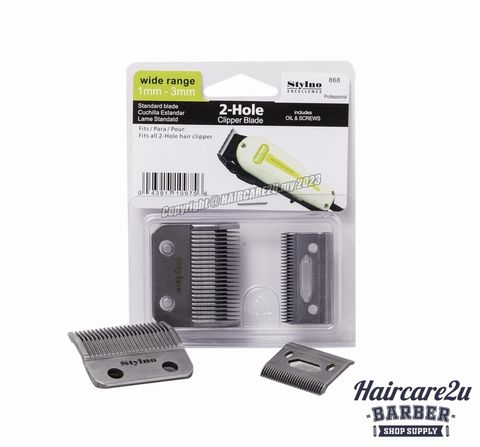 Stylno 868 Precision Taper 2-Hole Clipper Blade 2