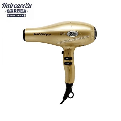 Solis Magma Plus Ion 2200 Watt Professional Hair Dryer (Gold)