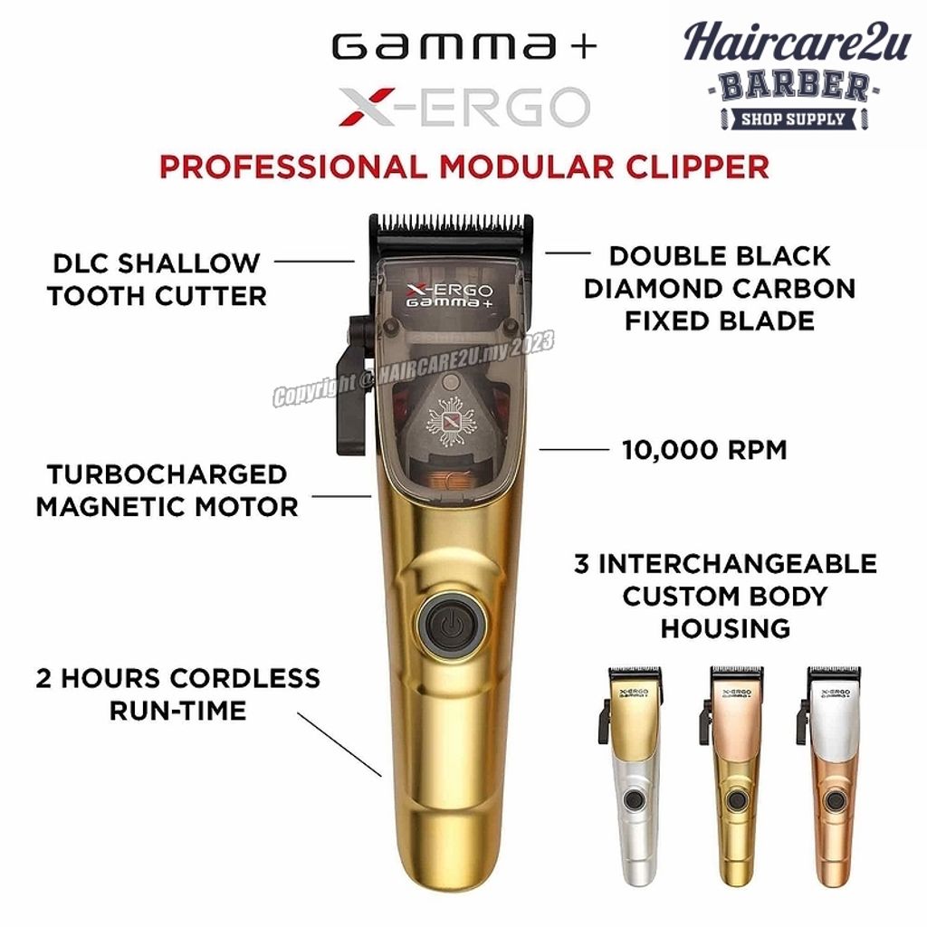 Gamma+ X-ERGO Professional Cordless Modular Clipper #HCGPXERGOMS 3