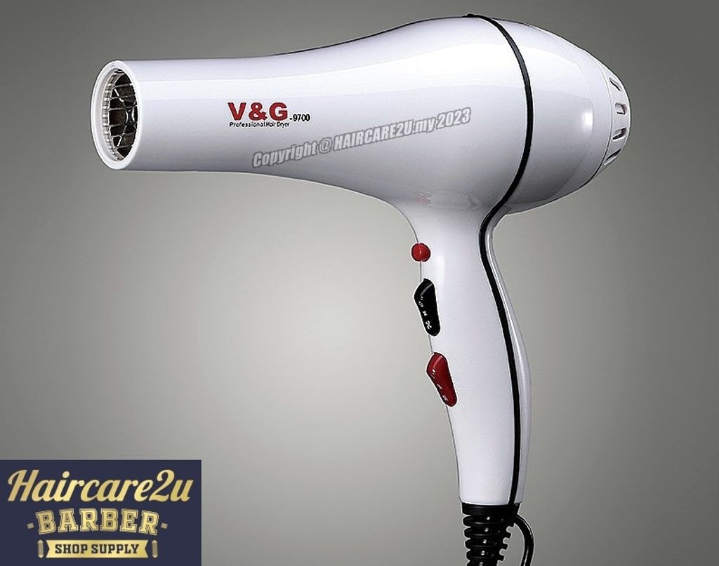 V&G V-9700 Professional Hair Dryer (White) 2