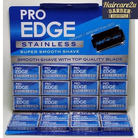 Pro Edge Stainless Super Smooth Shave Double Edge Razor Blades (100pcs) 3