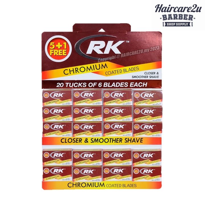 RK Chromium Coated Double Edge Razor Blades (120pcs) 3