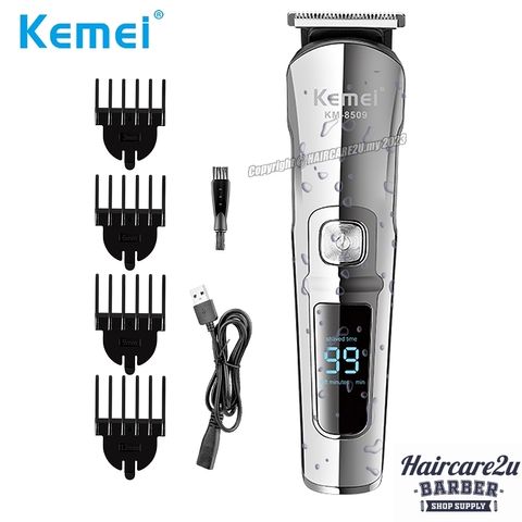 Kemei KM-8509 All Metal LCD Cordless Hair Trimmer