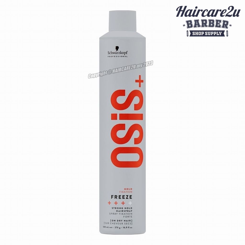 500ml Osis Freeze Strong Hold Hairspray