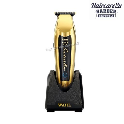 Wahl Pro 5 Star Cordless Detailer Li T-Wide Blade Hair Trimmer #8171L (Gold)