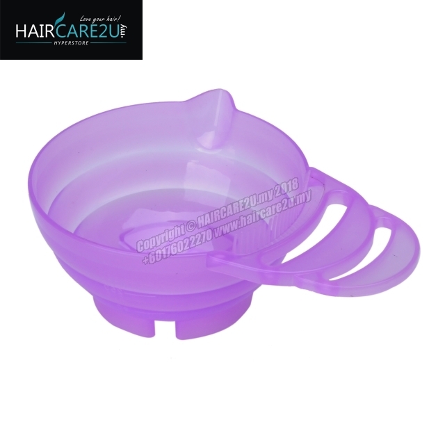 Salon Hair Tint With Handle Hair Dye Mixing Plastic Bowl