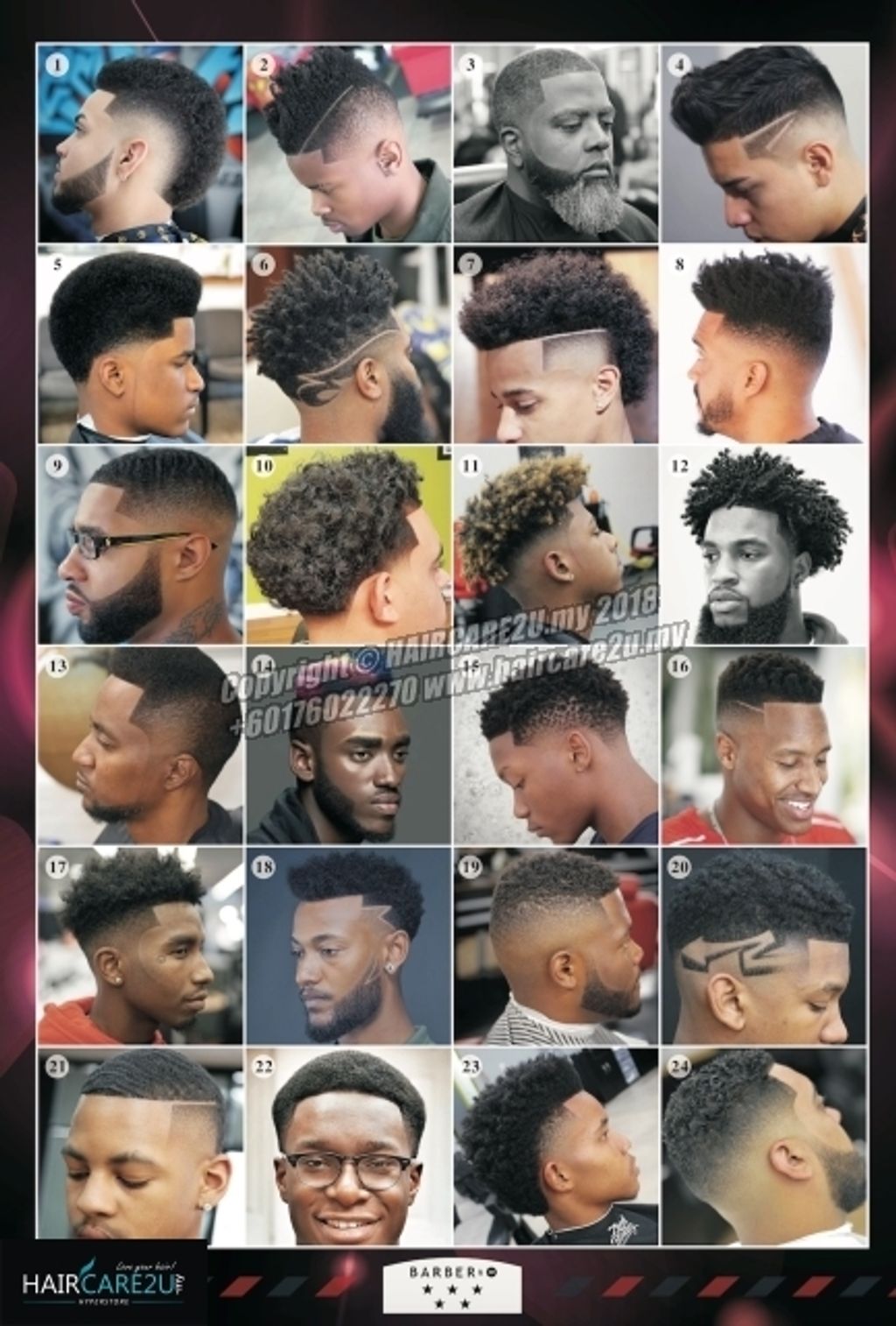 American Black Style Men Hair Barber Poster.jpg