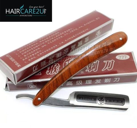 Gold Monkey 777 Straight Barber Folding Carbon Steel Shaving Razor Single Blade.jpg