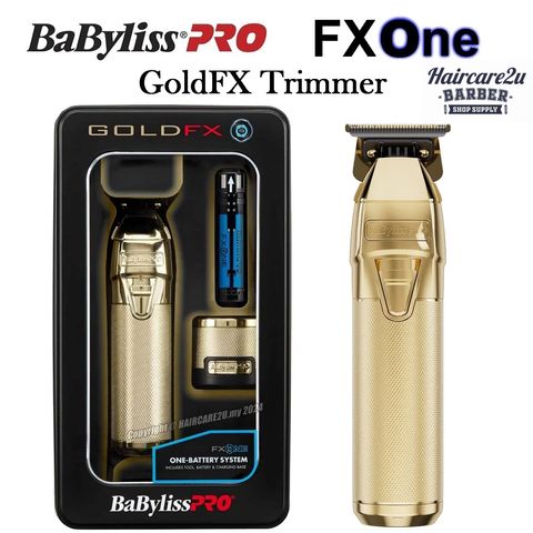 BaByliss Pro FXONE GOLDFX All-Metal Interchangeable-Battery Trimmer #FX799G