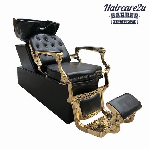 K-992 Barber Golden Frame Shampoo Bed