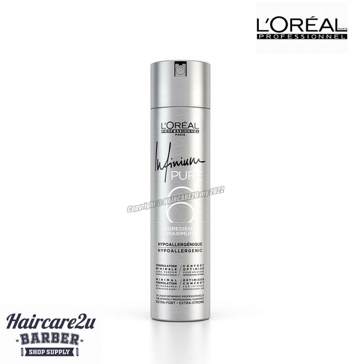 500ml Loreal Infinium Pure Strong Hold Professional Hairspray