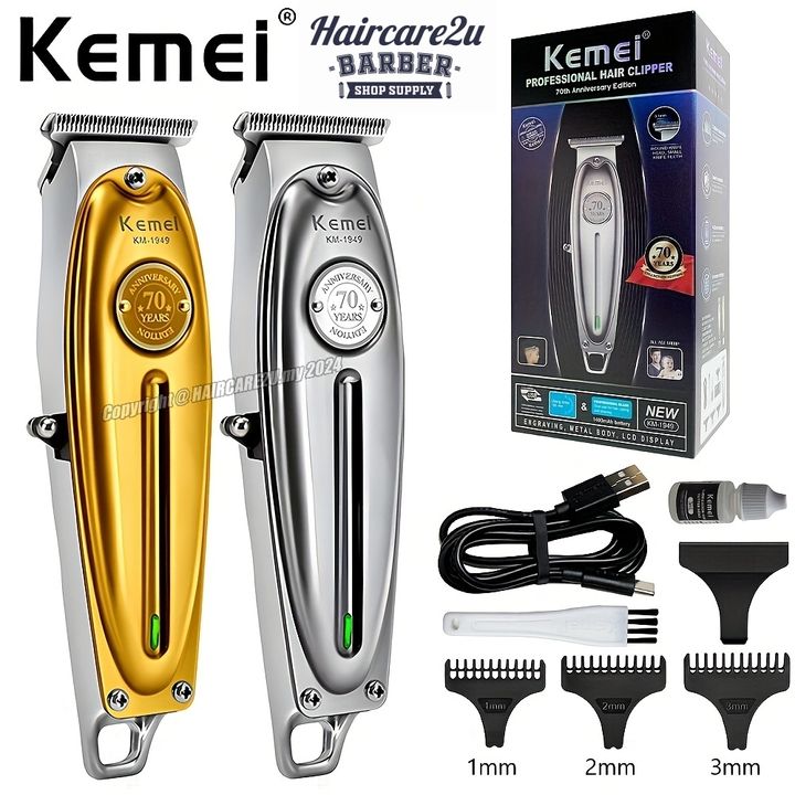 Kemei KM-1949 All Metal Cordless Hair Trimmer