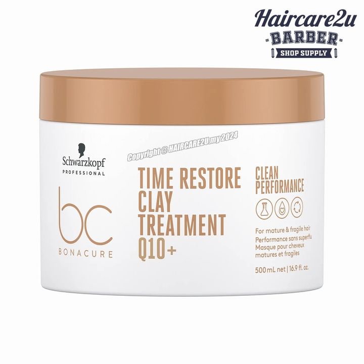 500ml Schwarzkopf BC Time Restore Clay Treatment Q10+