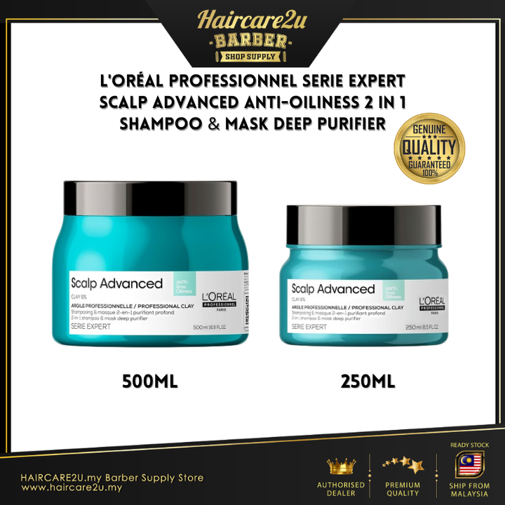 Loreal Scalp Advanced Anti-Oiliness 2 in 1 Shampoo & Mask Deep Purifier Cover