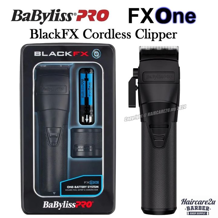 BaByliss Pro FXONE BLACKFX All-Metal Interchangeable-Battery Clipper #FX899MB