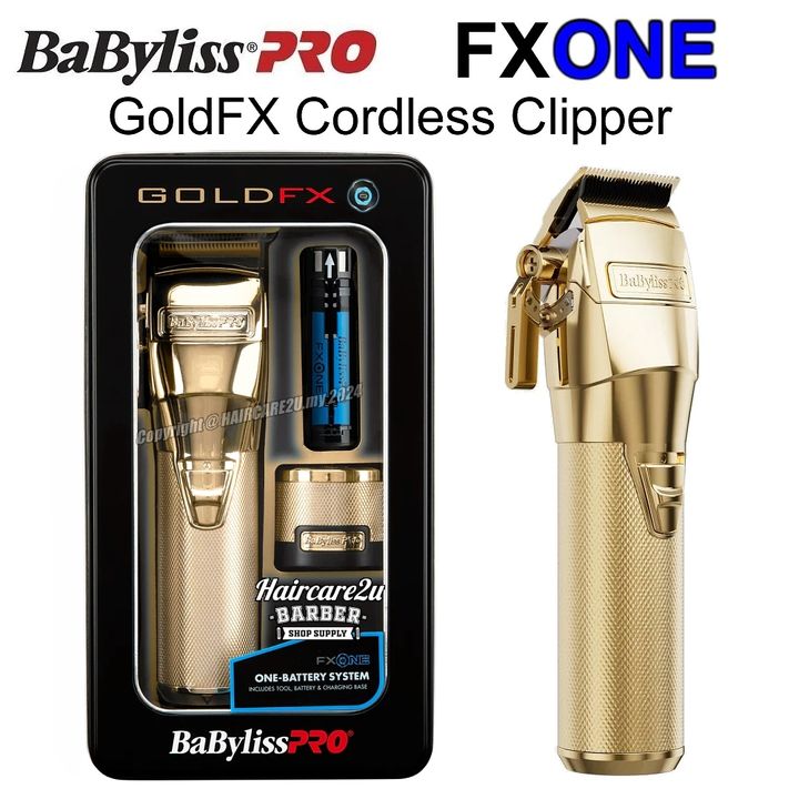 BaByliss Pro FXONE GOLDFX All-Metal Interchangeable-Battery Clipper #FX899G