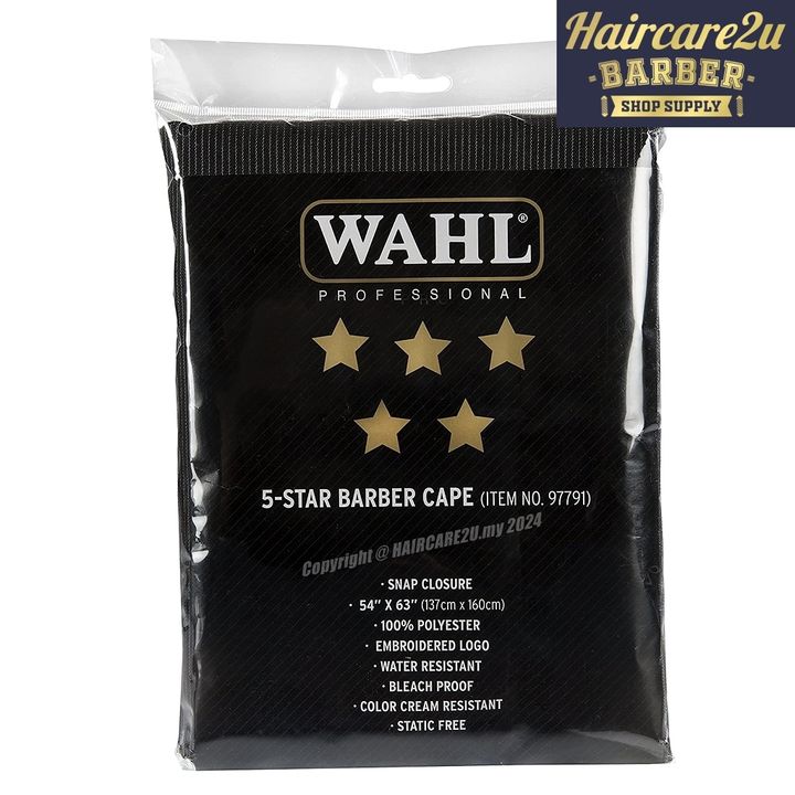Wahl 5-Star Embroidery Barber Salon Cutting Cape