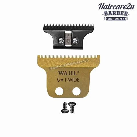 Wahl T-Wide Gold Plated Trimmer Blade for 5 Star Cordless Detailer Li #2215-708
