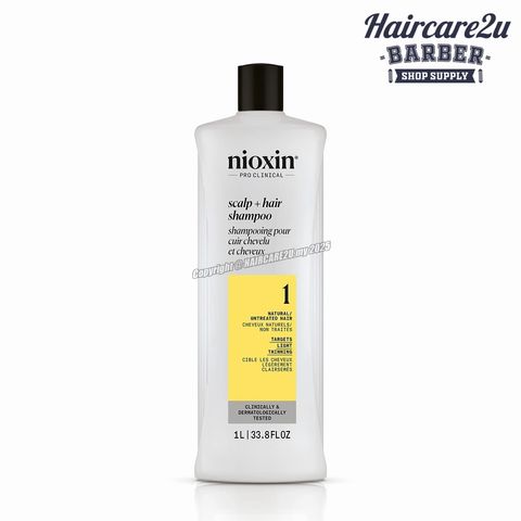 1000ml Nioxin System 1 Cleanser Shampoo