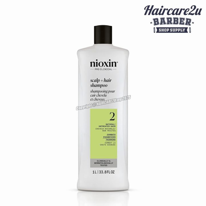 1000ml Nioxin System 2 Cleanser Shampoo