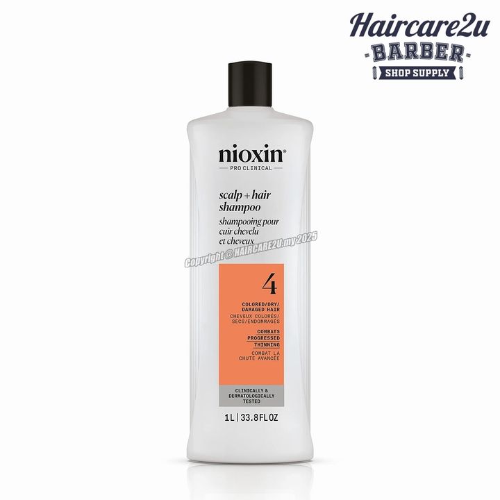 1000ml Nioxin System 4 Cleanser Shampoo