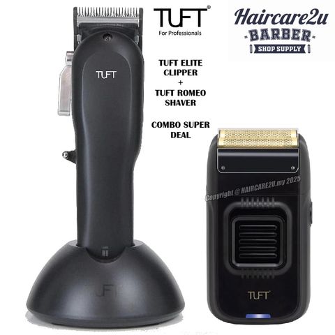 TUFT 1881 Pro Elite Hair Clipper & 3883 Romeo Professional Shaver (Combo)