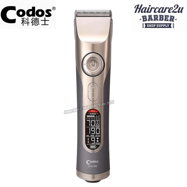 Codos CHC-980 Professional LCD Cordless Hair Clipper 3