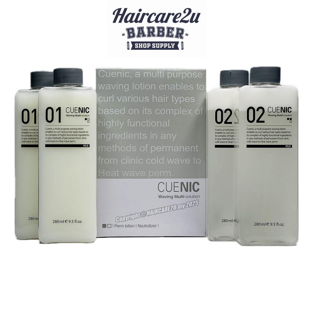 280ml Cuenic Waving Multi-Solution Perm Lotion & Neutralizer (2 sets bundle)