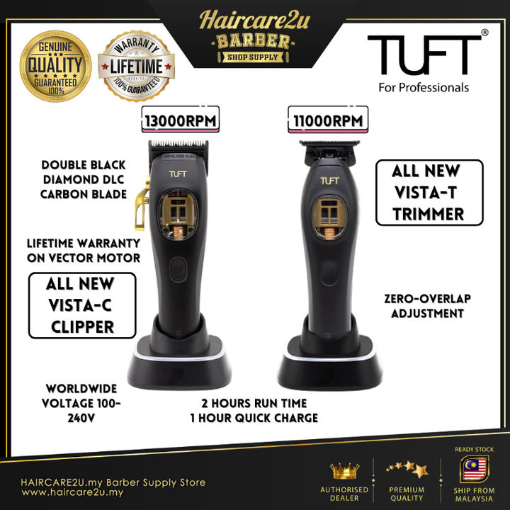 TUFT Pro Vector Motor 2882i Vista Clipper & 2881i Vista Trimmer with Intuitive Torque Control Combo Set Cover