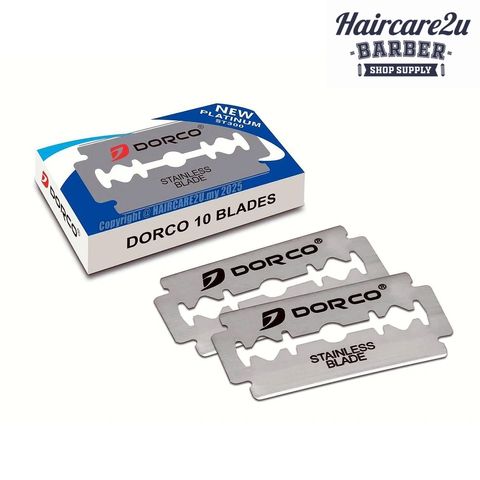 10pcs Dorco ST-300 Platinum Stainless Steel Double Edge Razor Blades 2
