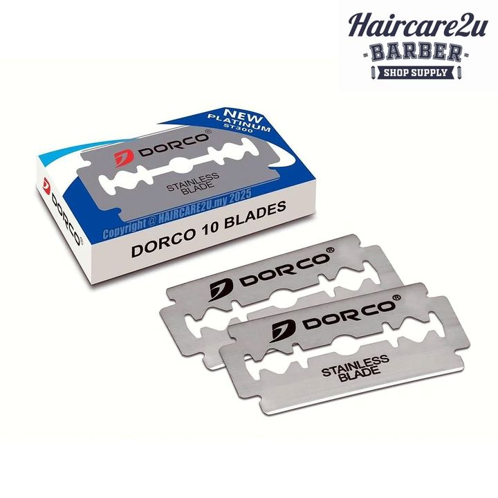 10pcs Dorco ST-300 Platinum Stainless Steel Double Edge Razor Blades 2
