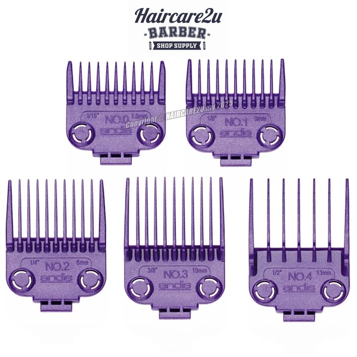 Andis Master Dual Magnet 5pcs Attachment Comb Set - Small #01410
