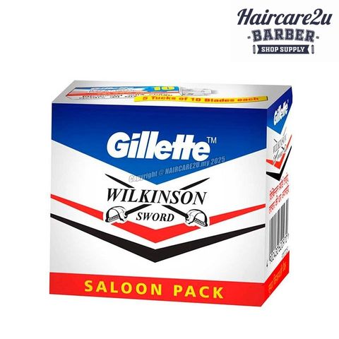 Gillette Wilkinson Sword Classic Double Edge Razor Blades (Saloon Pack)