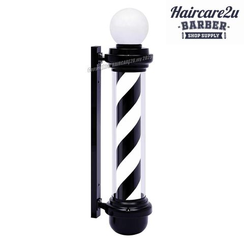 Haircare2u #HS-80 Classic Barber Pole (Black) - 80cm 7
