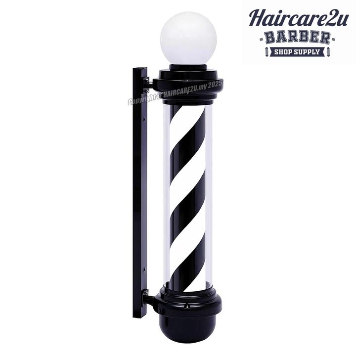 Haircare2u #HS-80 Classic Barber Pole (Black) - 80cm 7