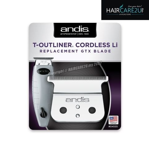 Andis Cordless T-Outliner Li Replacement Deep Tooth GTX Blade #04555