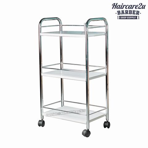 Kingston 2 Chrome Facial Trolley for Bridal Shop