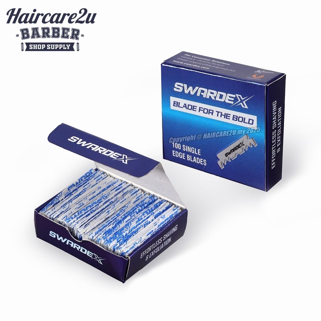 Swardex Stainless Steel Coated Single Edge Razor Blades (100pcs)
