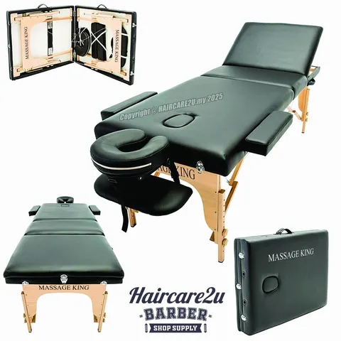 Massage King Portable Wooden Backrest Adjustable Folding Bed Table 6