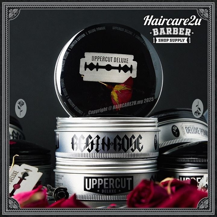 100g Uppercut Deluxe Strong Hold High Shine Deluxe Pomade Limited Edition (Resin & Rose)