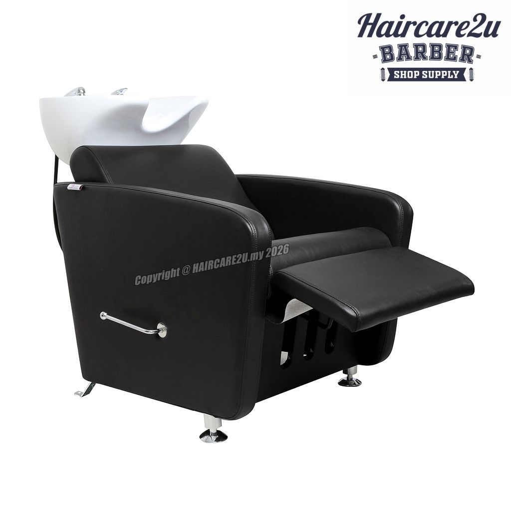 K-979 Washing Chair with White Basin - Black