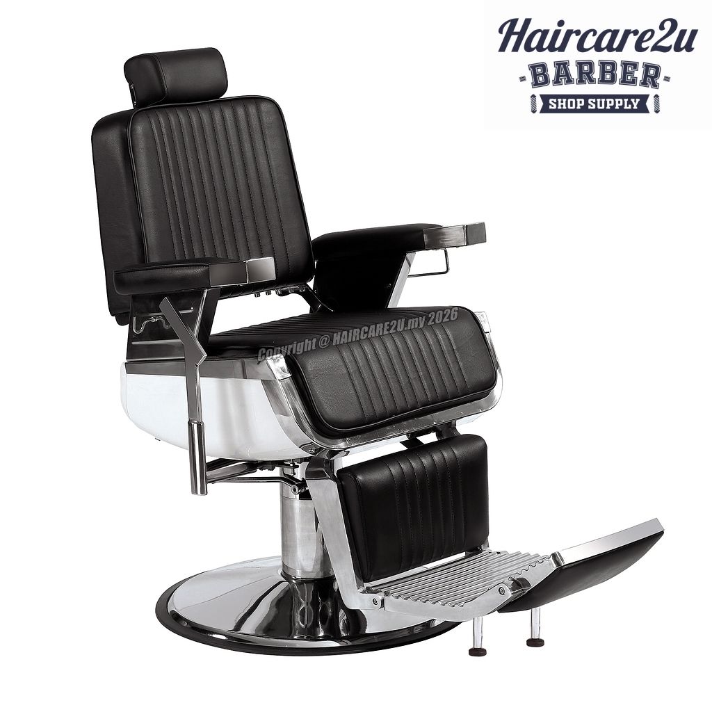 Royal Kingston K-823-E Hydraulic Heavy Duty Emperor Barber Chair Black