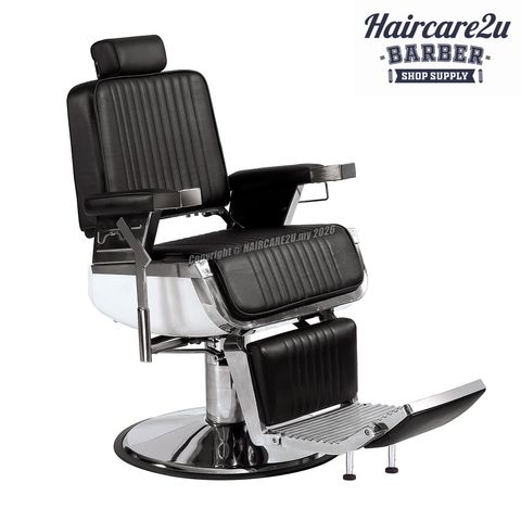 Royal Kingston K-823-E Hydraulic Heavy Duty Emperor Barber Chair Black
