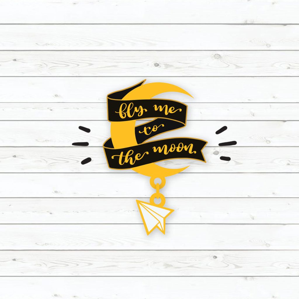 Enamelpin-Fly me to the moon.jpeg