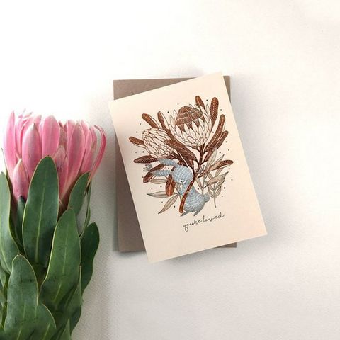 You’re-Loved-Rabbit-King-Protea-Copper-Foil-Greeting-Card-Gallery.jpg