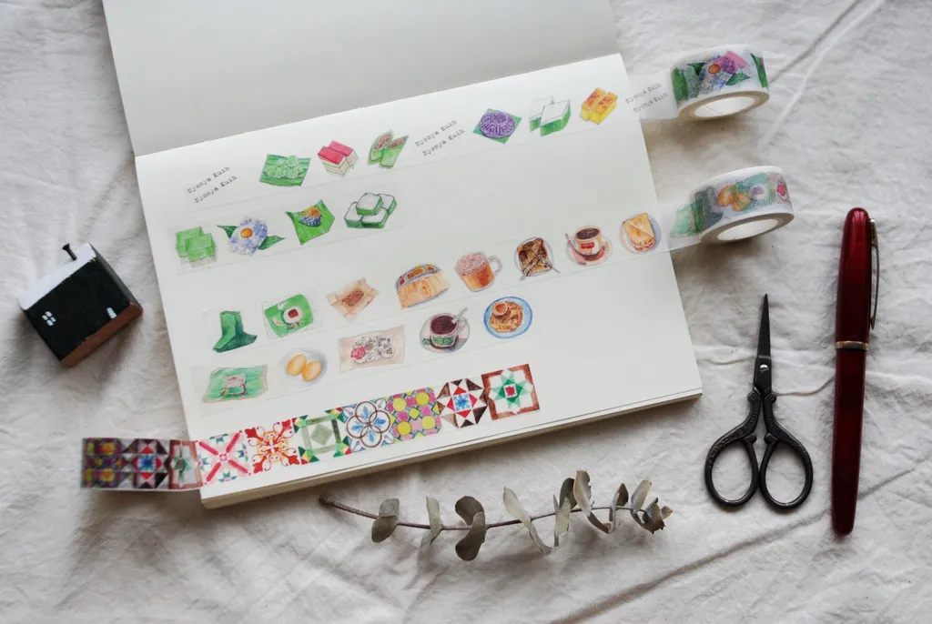 Silver Yang Washi Tape - Malaysian Food.jpg