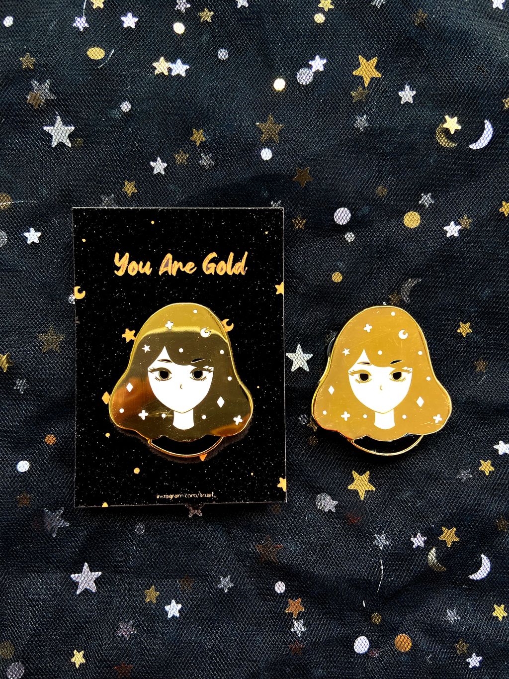 4 You Are Gold Hard Gold Enamel Pin A.JPG